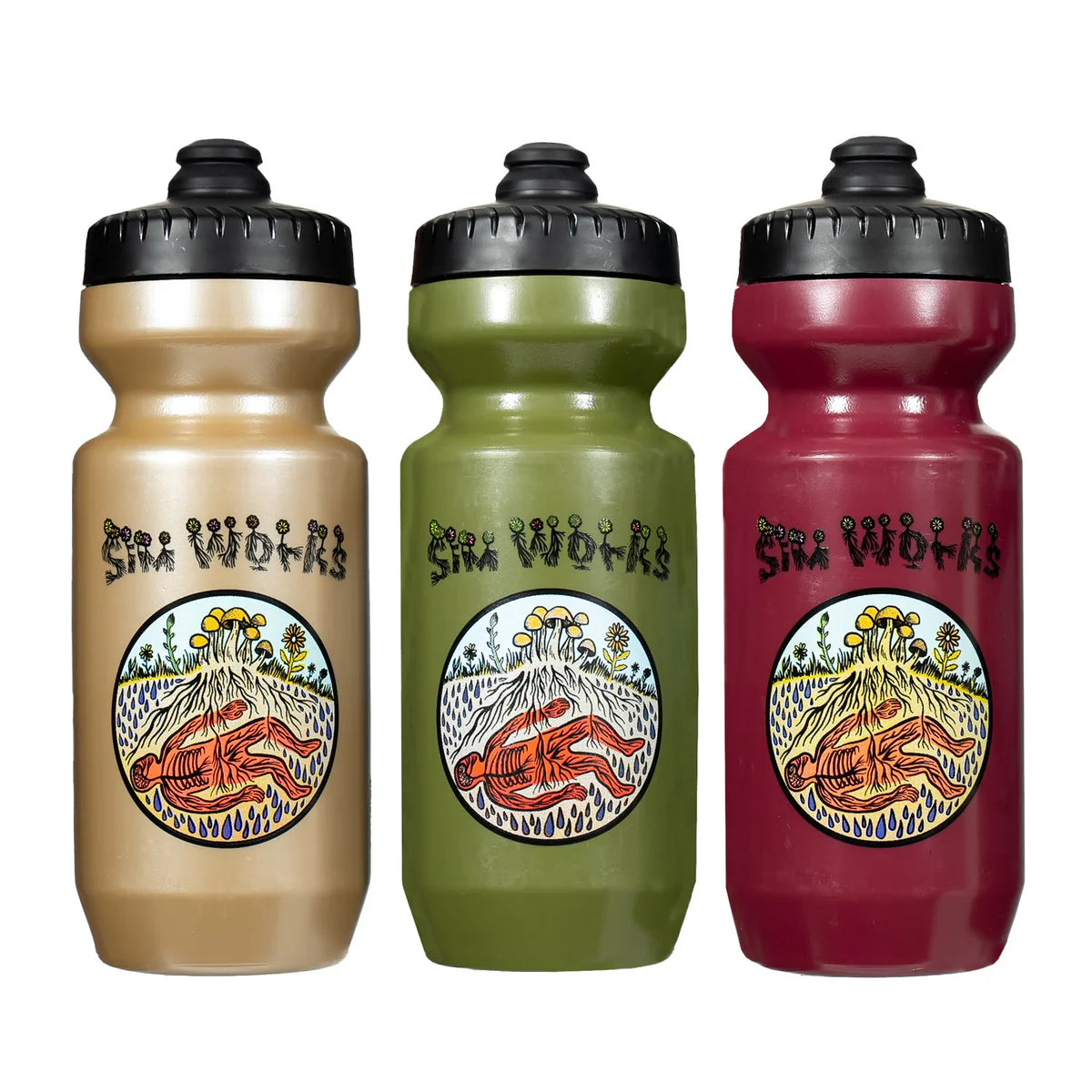Sim Works Human Mushroom Bottle 22oz シムワークス – Grumpy Bike Shop