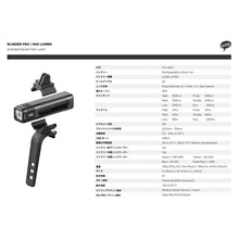 画像をギャラリービューアに読み込む, knog BLINDER 900 ノグ