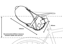 Load image into Gallery viewer, RESTRAP SADDLE BAG 8L BLACK/BLACK