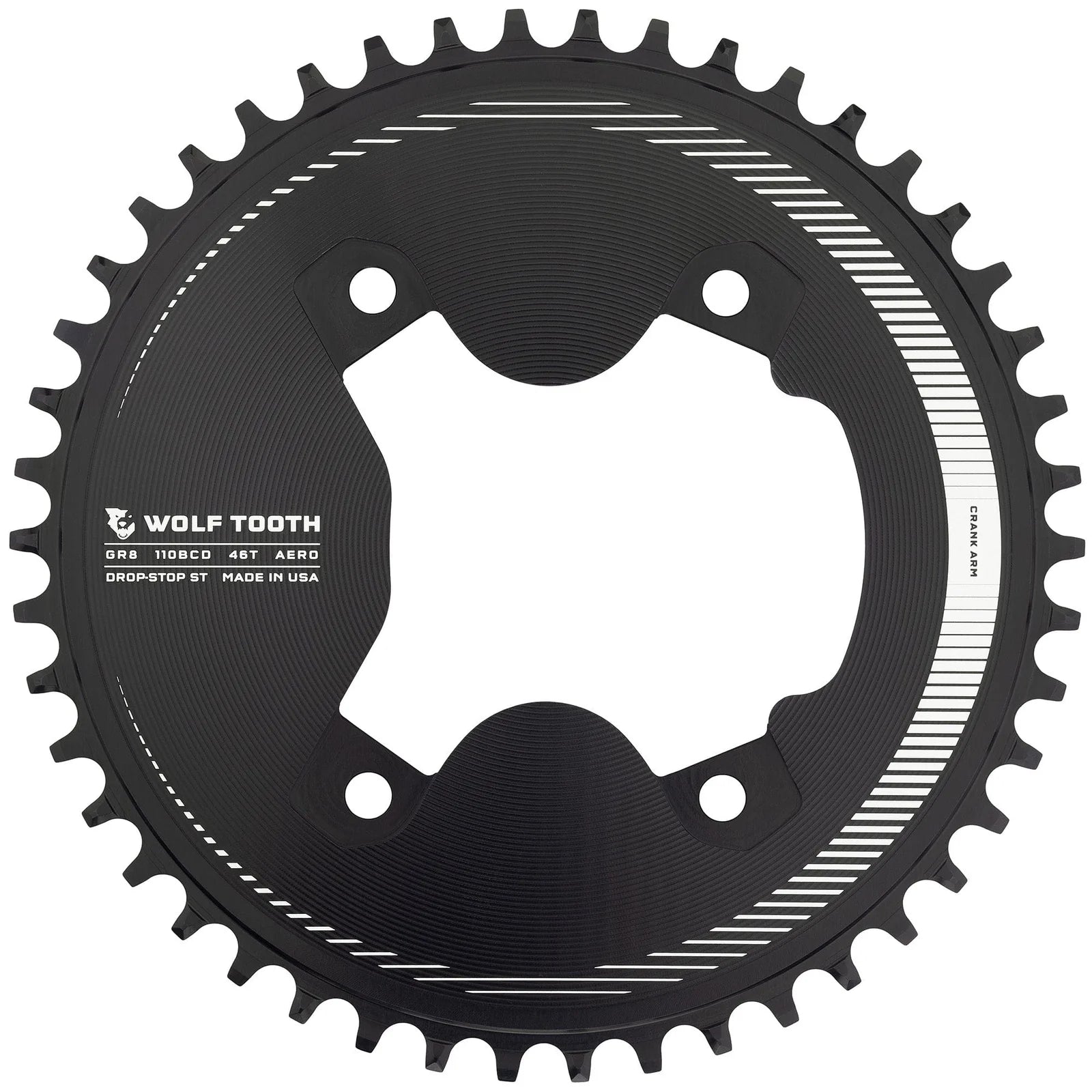 Wolf Tooth チェーンリング Aero 110 BCD Asymmetric 4-Bolt Chainrings for Shima –  Grumpy Bike Shop