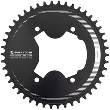 Load image into Gallery viewer, Wolf Tooth チェーンリング Aero 110 BCD Asymmetric 4-Bolt Chainrings for Shimano GRX 800 Cranks ウルフトゥース エアロ (46T)