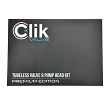 画像をギャラリービューアに読み込む, CLIK Tubeless Valves & Pump Head Kit (Premium Edition)