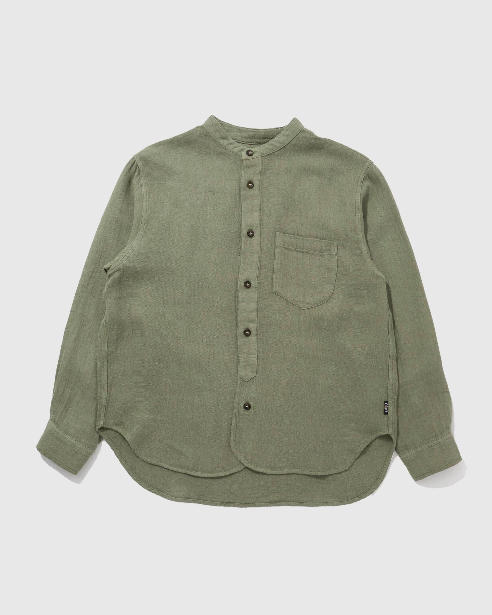 GOHEMP NO COLLAR BASIC SHIRTS ゴーヘンプ・シャツ GHS3123SWH
