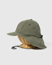 画像をギャラリービューアに読み込む, GOHEMP SUN SHADE CAP OLIVE ディテール|ゴーヘンプ サンシェードキャップ オリーブ