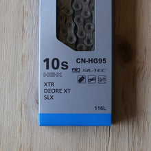 画像をギャラリービューアに読み込む, SHIMANO 10sチェーン CN-HG95 116L XTR DEORE XT SLX シマノ
