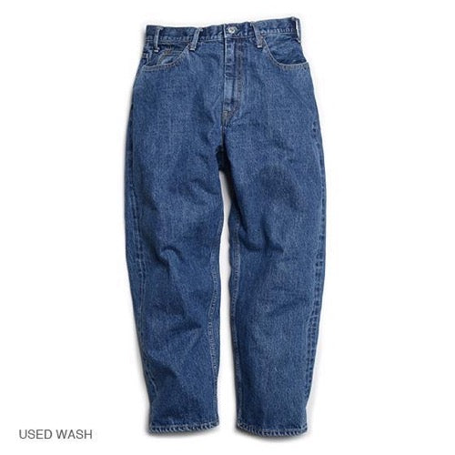 GOWEST LOOSE TAPERED PANT 14oz SELVAGE DENIM (USED WASH) – Grumpy