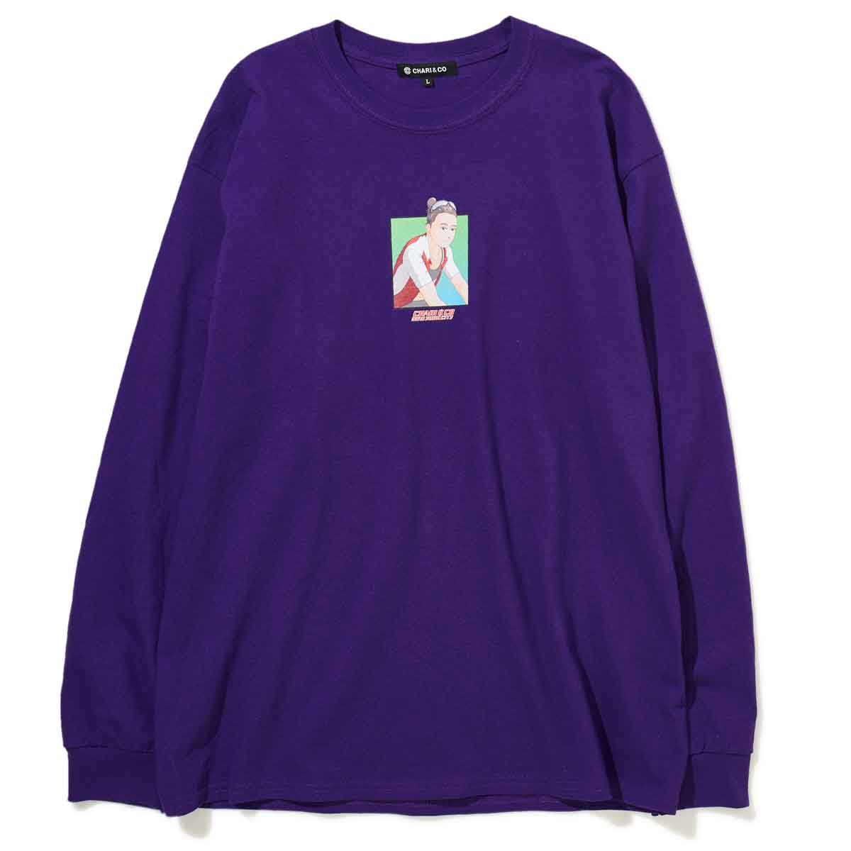 50%off】Chari&Co GIRLS RIDER L/S TEE PURPLE チャリアンドコー