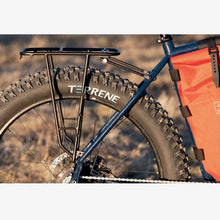 Load image into Gallery viewer, Mini Pannier Rack Tumbleweed bikes タンブルウィードバイク バイクパッキング マウンテンバイク フロントラック リア キャリア ツーリング キャンプ