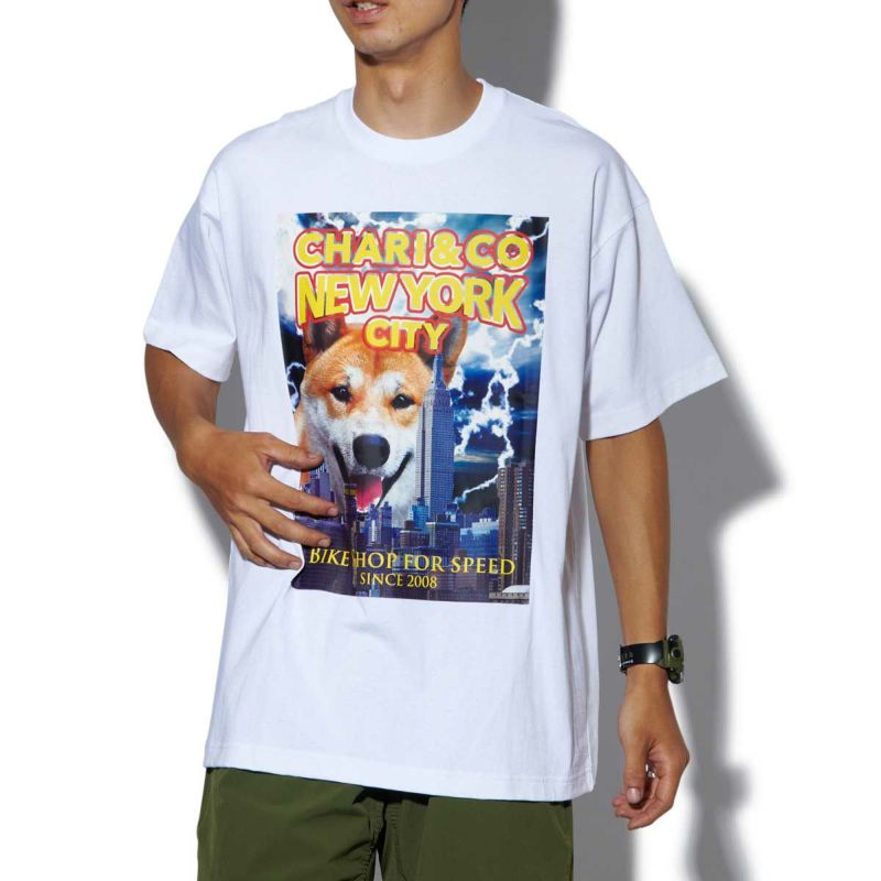 50%off】Chari&Co SHIBA ON THE CITY TEE Tシャツ チャリアンドコー