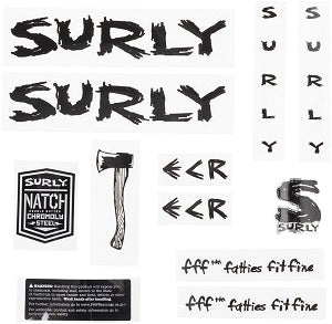 [ネコポス対応]Surly frame decal set ECR NEW サーリー ECR フレーム デカール セット