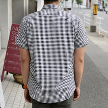 画像をギャラリービューアに読み込む, 【50%off】narifuri メッシュインナーギンガム半袖シャツ NF4018 ナリフリ カジュアルサイクリスト 街乗り コミューター クロスバイク コーヒーライド
