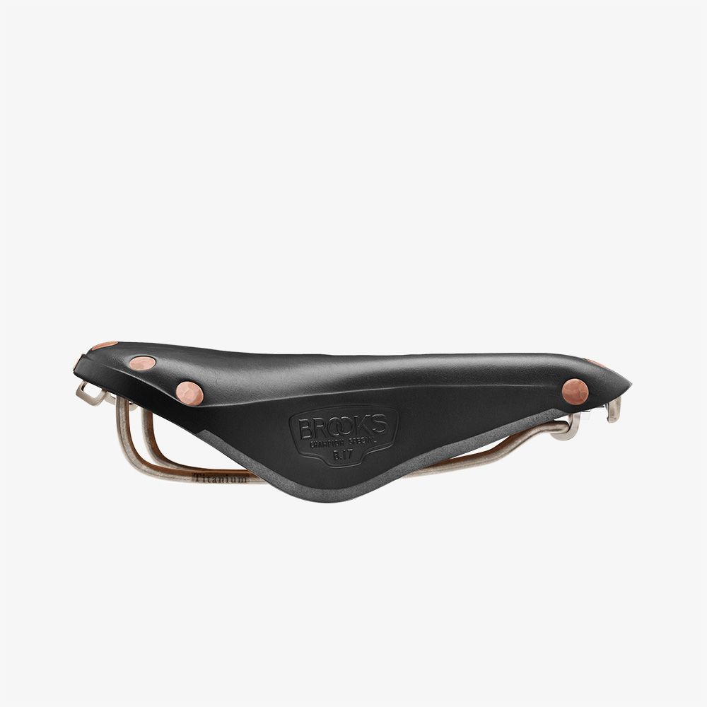 ブルックス限定スワロー，チタンベース新品皮サドル(BROOKS)