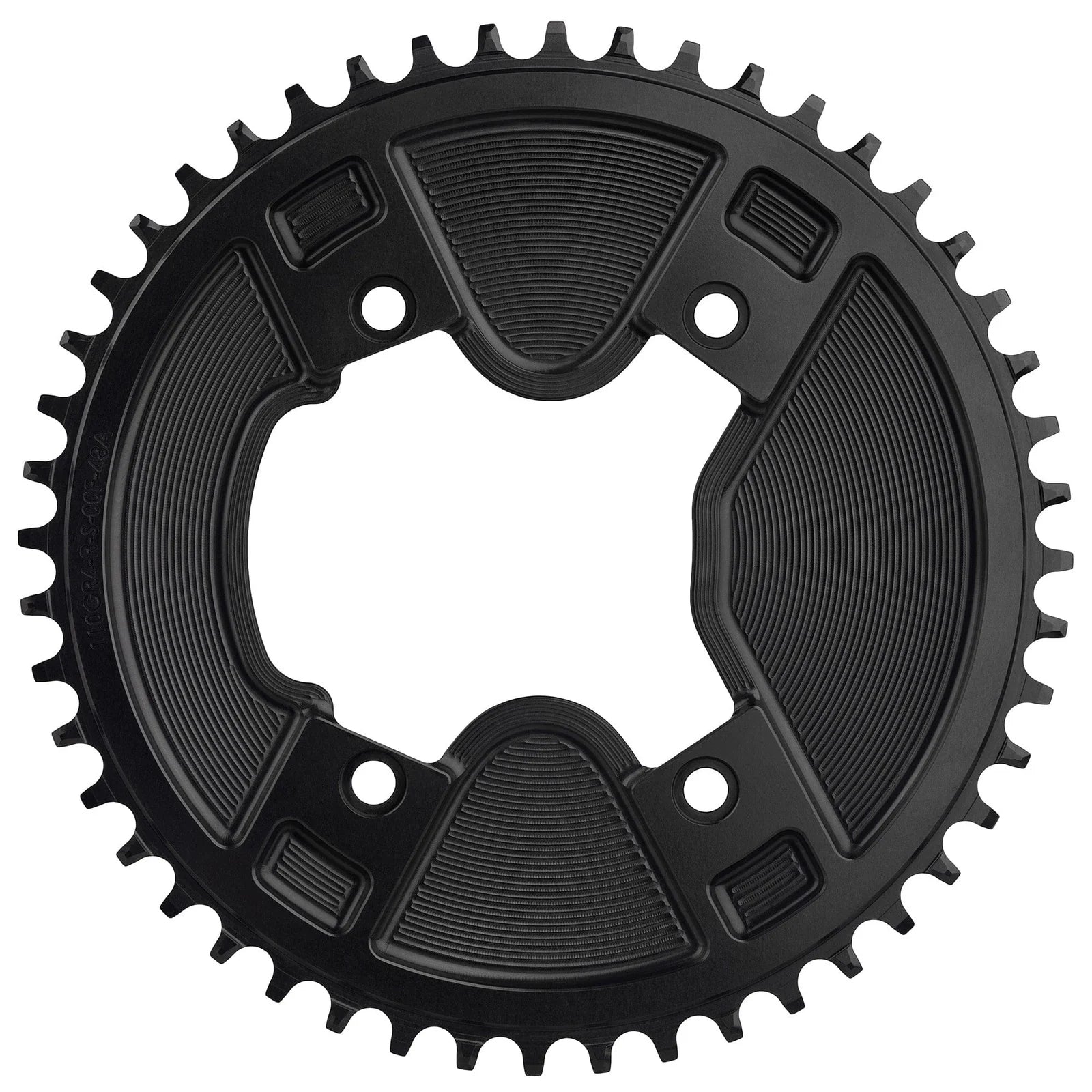 WOLF TOOTH Aero 110 BCD Asymmetric 4-Bolt Chainrings for Shimano GRX 800  Cranks ウルフトゥース エアロ チェーンリング (46T)