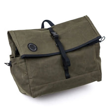 Load image into Gallery viewer, FAIRWEATHER brompton bag (waxed canvas) (フレームあり) フェアウェザー ブロンプトンバッグ フロントバッグ
