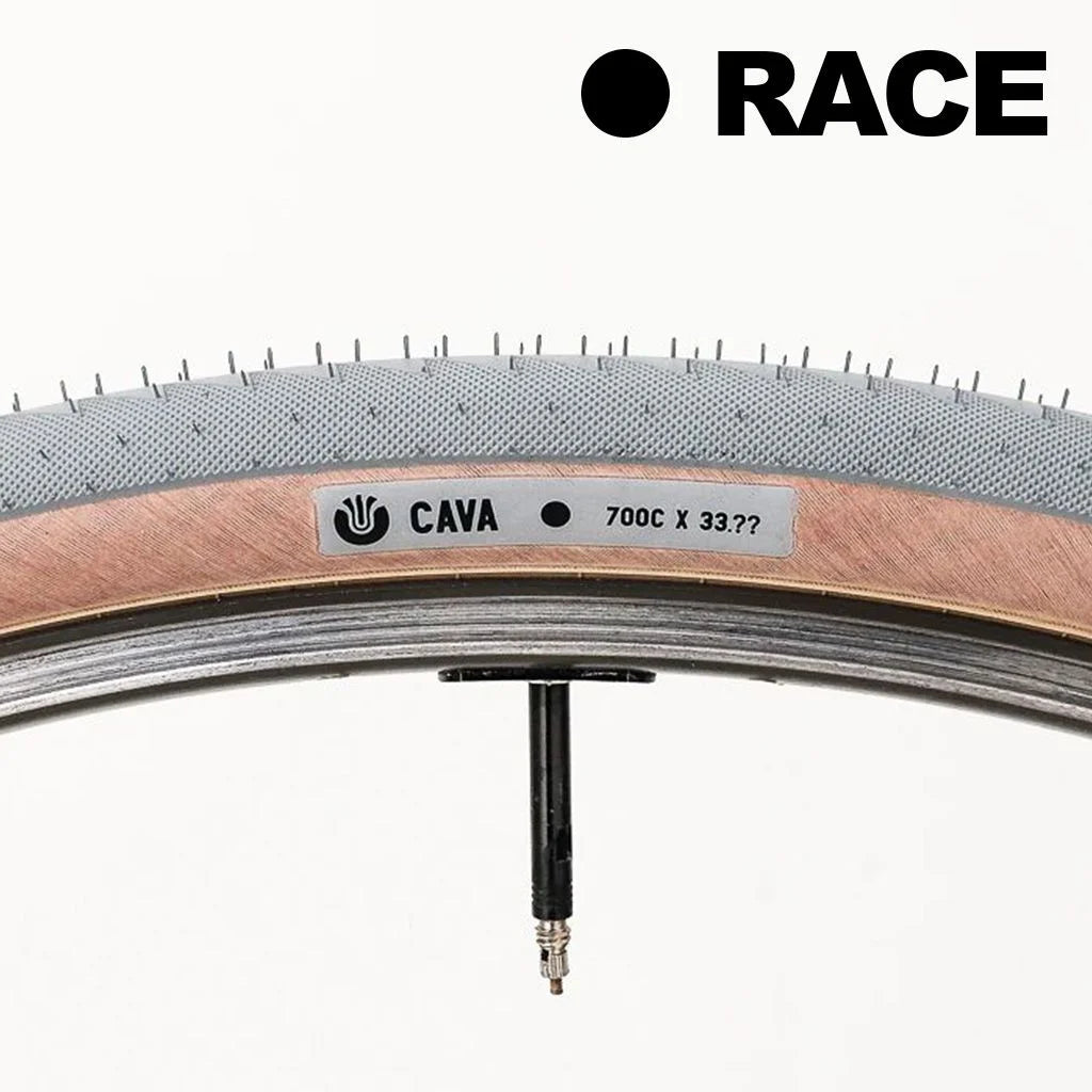 ULTRADYNAMICO cava race tire (700c×33.??) [gray / amber] ウルトラダイナミコ タイヤ