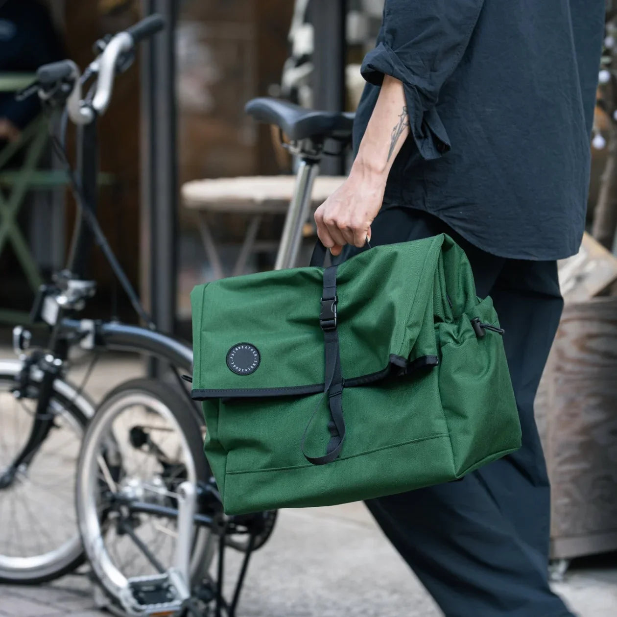 FAIRWEATHER brompton bag (waxed canvas) (フレームあり) フェア FAIRWEATHER brompton bag (waxed canvas) (フレームあり) フェア