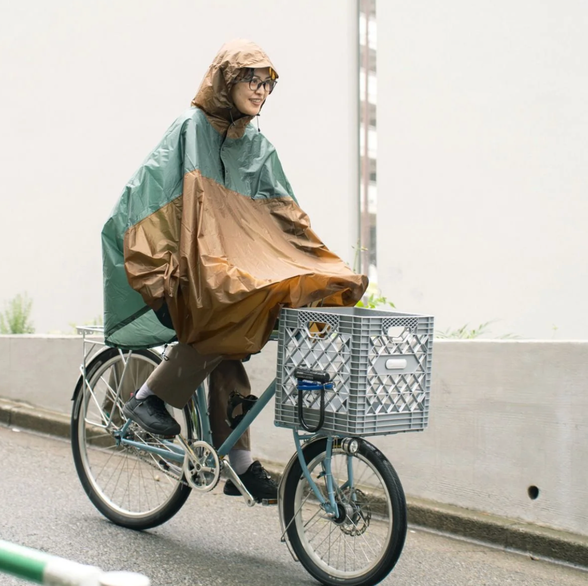 FAIRWEATHER packable rain poncho 2カラー [green/coyote, navy/slate
