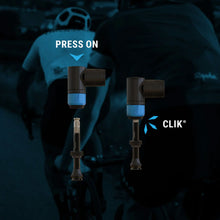 Load image into Gallery viewer, Clik 2-in-1 RIGHT ANGLED PUMP HEAD &amp; REMOVEABLE PUMP ADAPTER (Aluminum)
