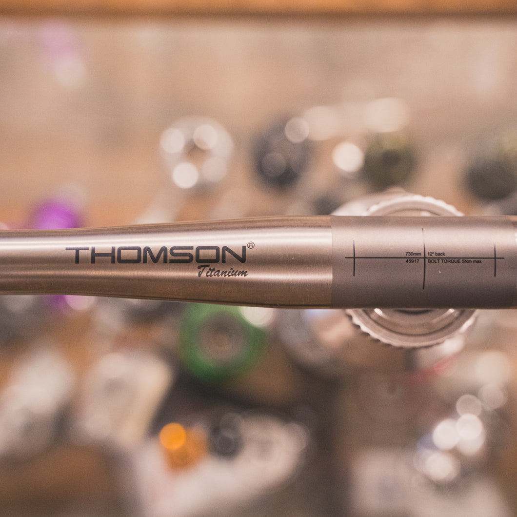 【中古】Thomson / Titanium MTB Flat Bar / 730mm×12° / トムソン チタン MTB フラットバー