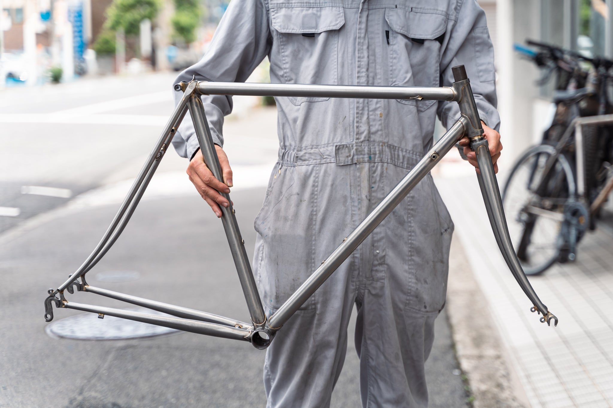 Café du Cycliste ハンドルバーバッグ 青（ハンドルバーバッグ