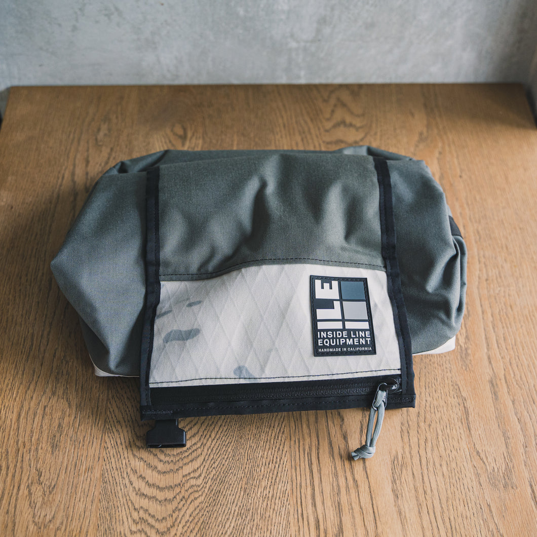 【中古】ILE porteur rack bag small (cordura grey/x-pac alpine)