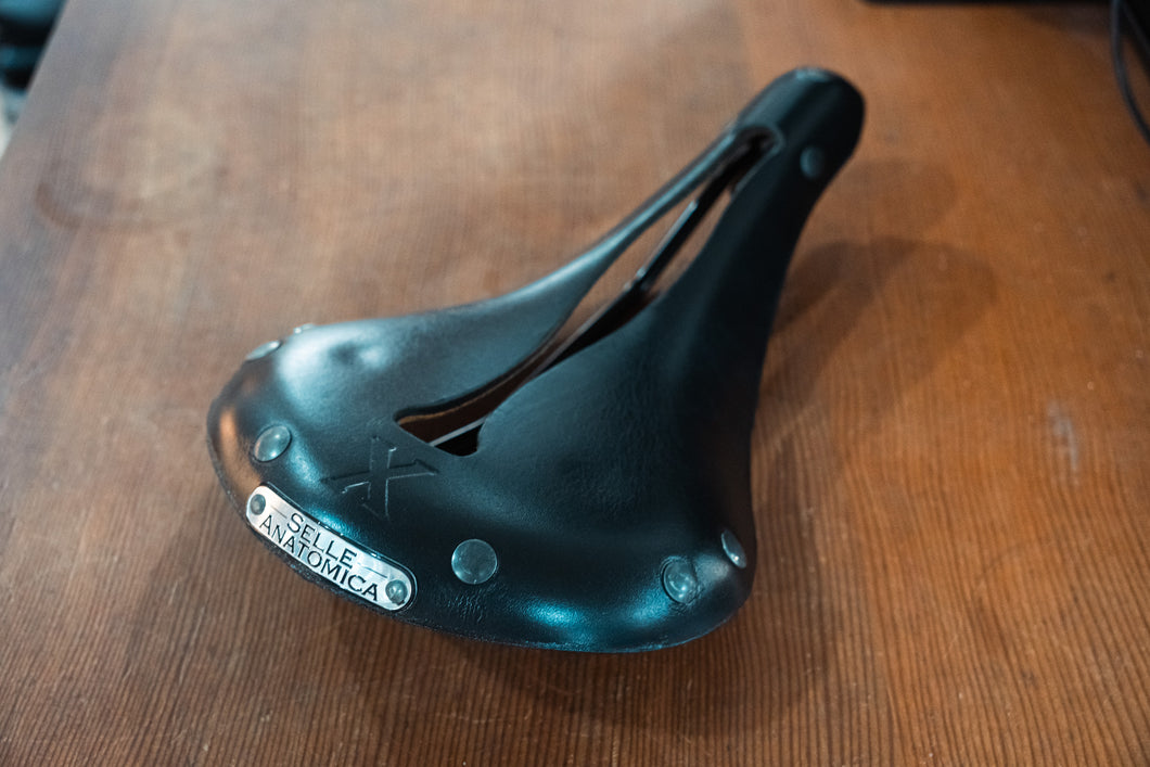 【中古】SELLE ANATOMICA X1 Leather Saddle (ブラックレール)