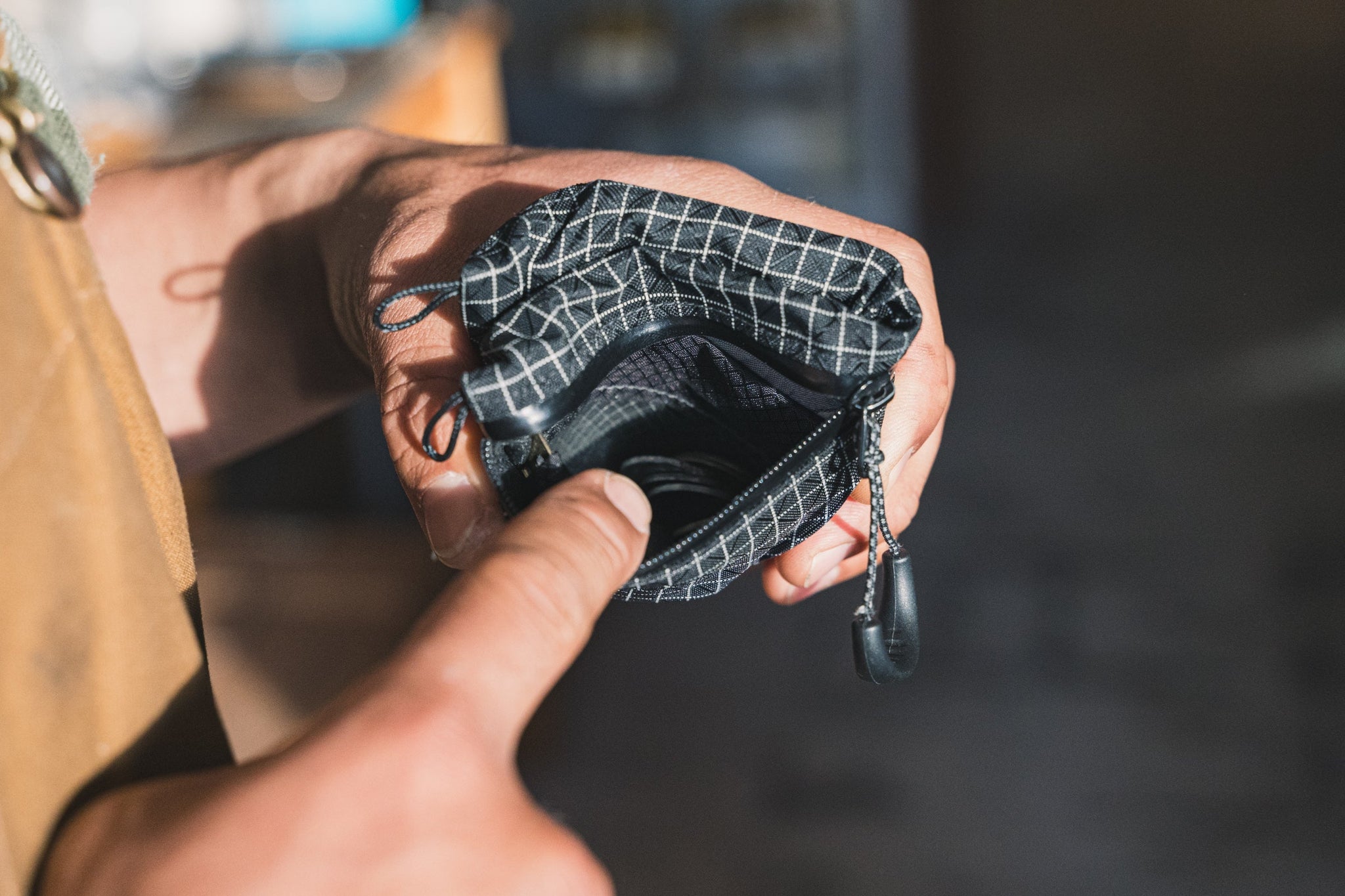 【美品】tade:qui ライダースウォレット ダイニーマ製／防水／超軽量 tade qui / riders wallet / Dyneema Composite Fabric 2.9oz