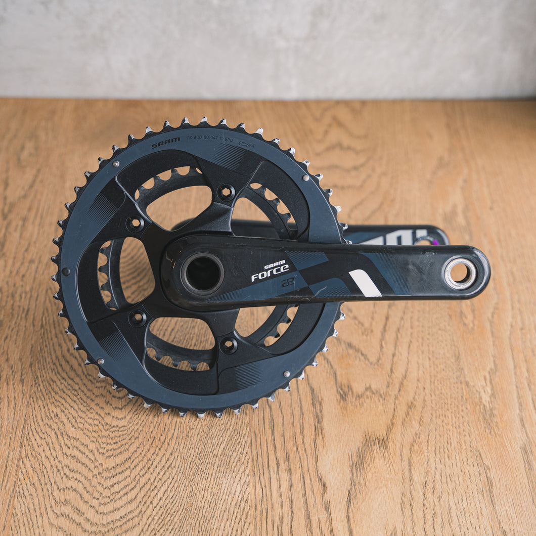 【中古】SRAM FORCE22 クランクセット (アーム長：170mm) スラム