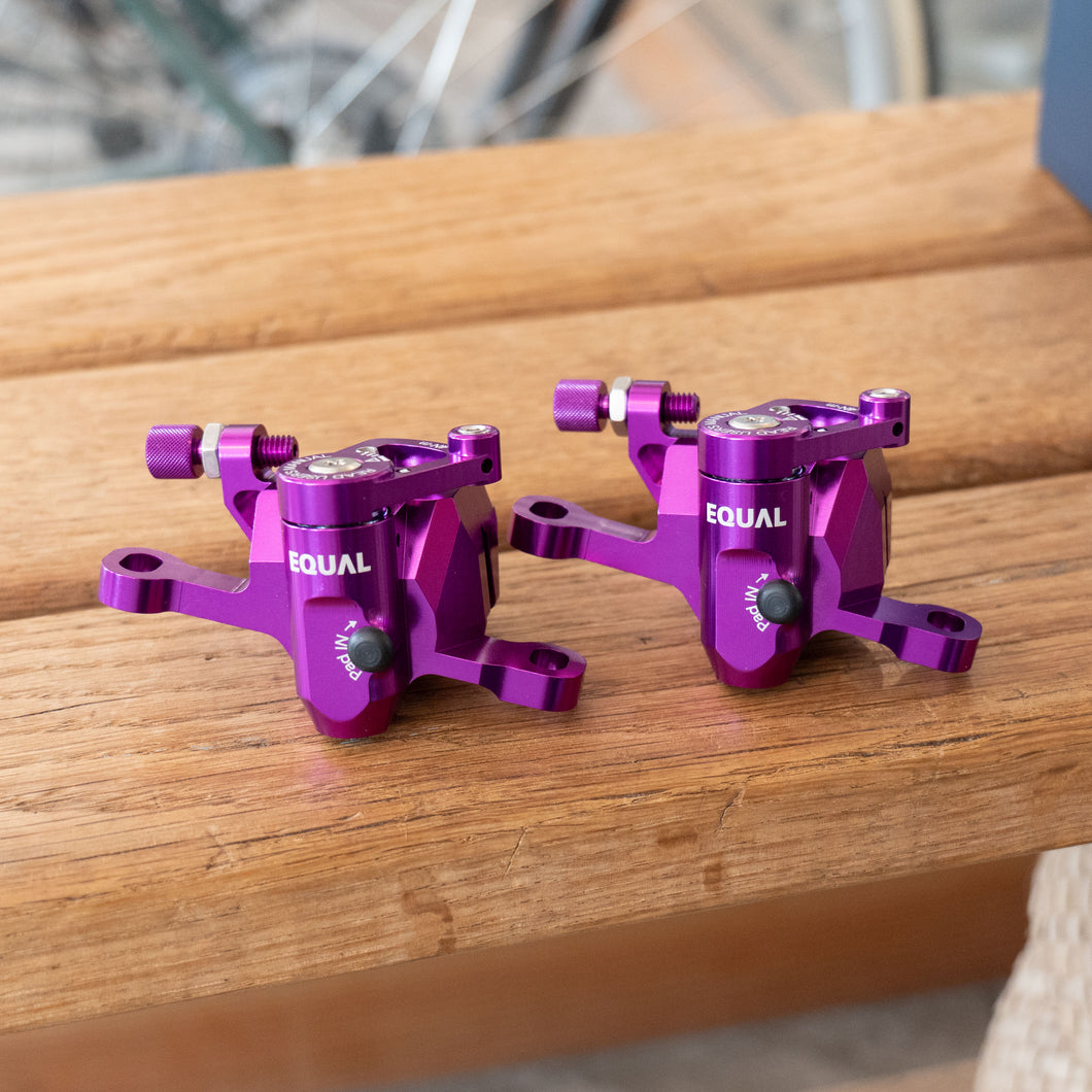 GROWTAC EQUAL 機械式 ディスク ブレーキキャリパー (ポストマウント) フルセット 2個セット グロータック