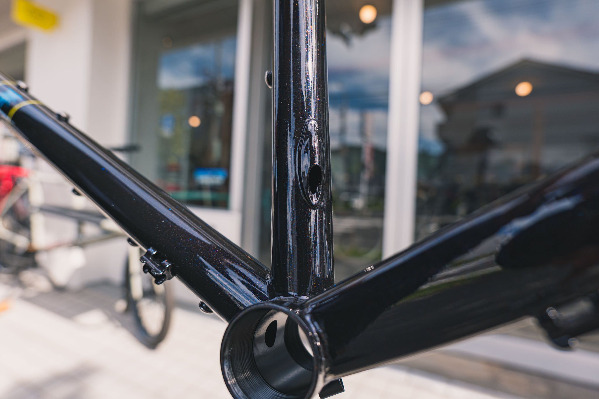 CRUST BIKES evasion XM フレームセット全て新品 CRUST BIKES* evasion frame (matte clear/non-boost) - BLUE