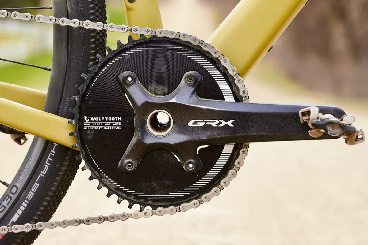 Wolf Tooth チェーンリング Aero 110 BCD Asymmetric 4-Bolt Chainrings for Shima –  Grumpy Bike Shop