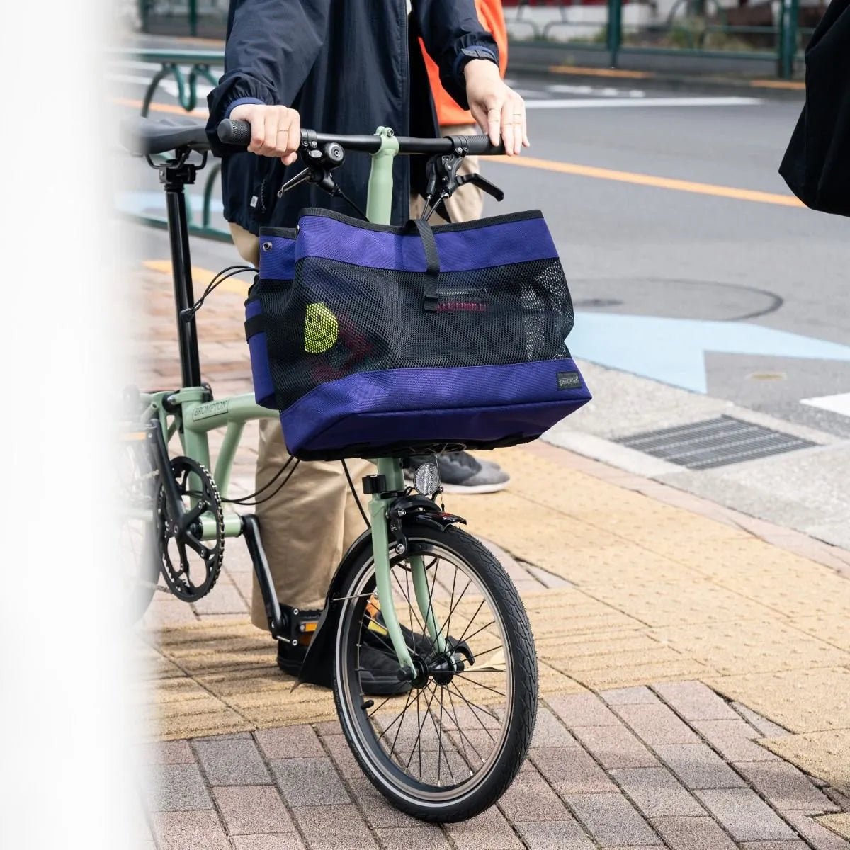 BLUE LUG brompton basket bag (フレームあり) ブロンプトン フロント BLUE LUG brompton basket bag (フレームあり) ブロンプトン フロント