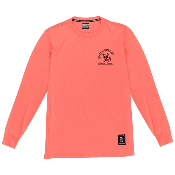 Troy Lee Designs Skyline Long Sleeve Ride Tee P&W Melon