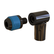 Load image into Gallery viewer, Clik 2-in-1 RIGHT ANGLED PUMP HEAD &amp; REMOVEABLE PUMP ADAPTER (Aluminum)

