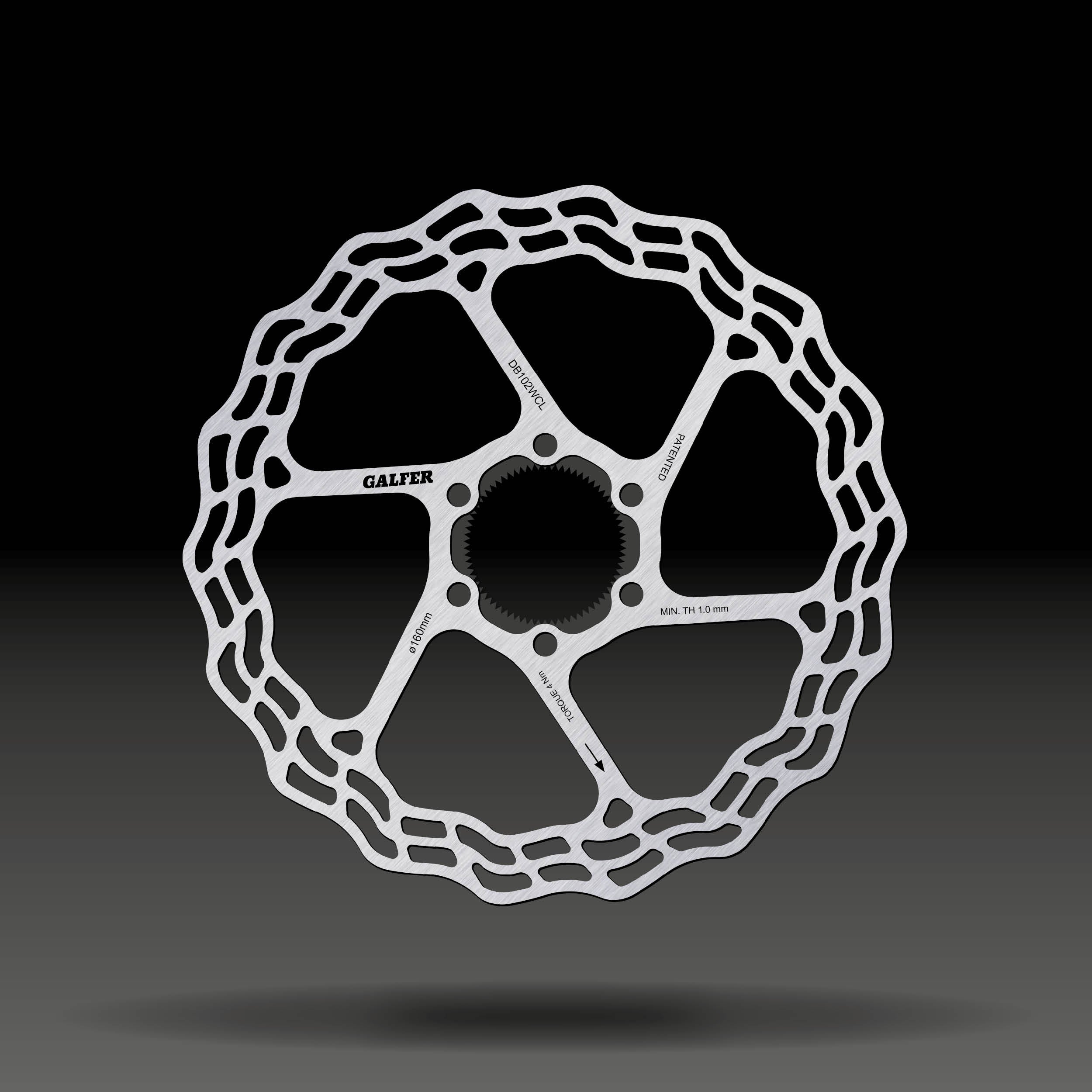 GALFER Disc Wave Rotor for Road 160mm センターロック ブレーキ