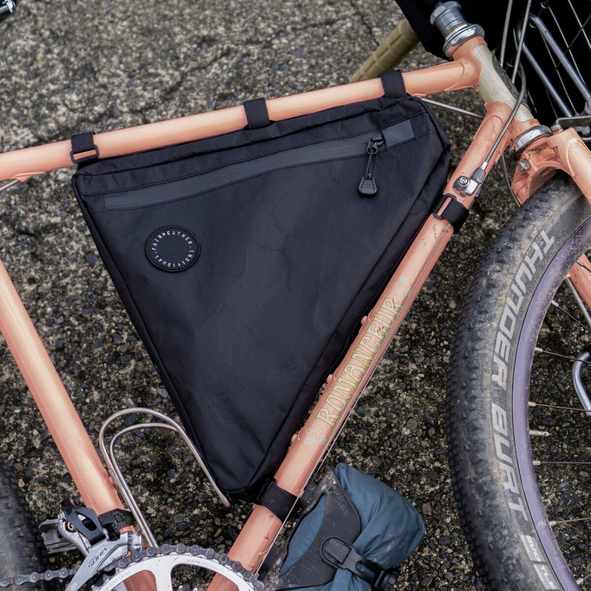 フェアウェザー FAIRWEATHER frame bag ADV x-pac/black Sサイズ