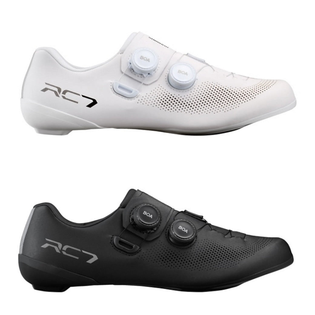 Shimano RC703 41 ビンディングシューズ ホワイト SHIMANO RC7 (SH-RC703) ロードシューズ カーボン ワイドサイズあり