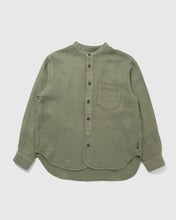 画像をギャラリービューアに読み込む, GOHEMP NO COLLAR BASIC SHIRTS ゴーヘンプ・シャツ GHS3123SWH
