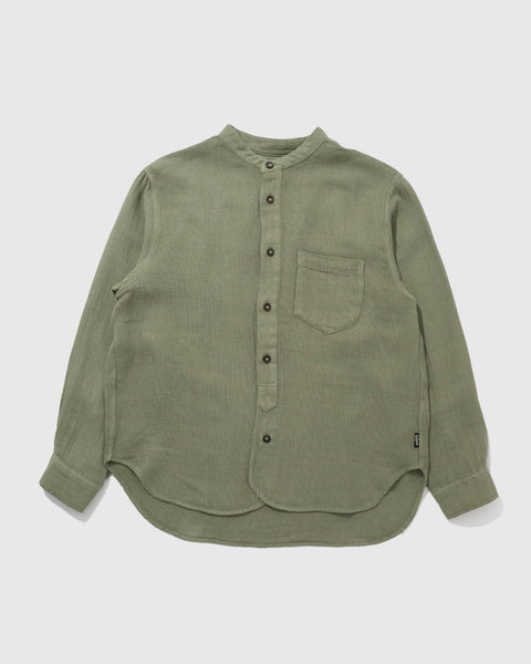 GOHEMP NO COLLAR BASIC SHIRTS ゴーヘンプ・シャツ GHS3123SWH