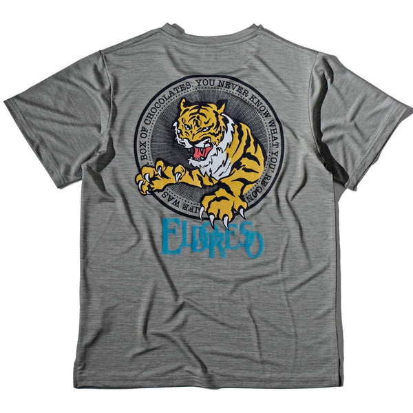 keeprunningforbeer ELDORESO Tシャツ グレー L ELDORESO Splashes Long Tee カラー ランニングロンT – Grumpy Bike Shop