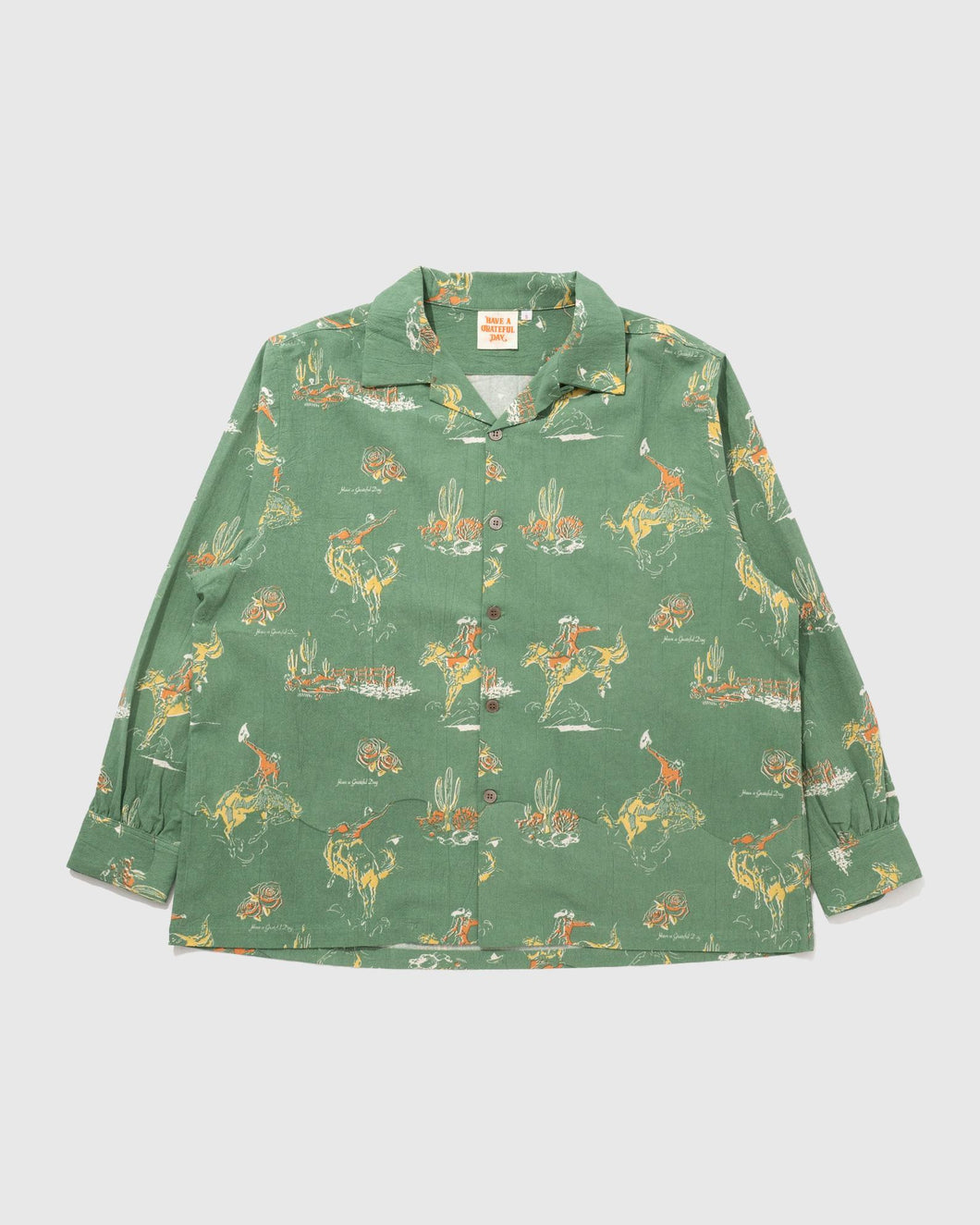 HAVE A GRATEFUL DAY L/S SHIRT ゴーヘンプ・シャツ