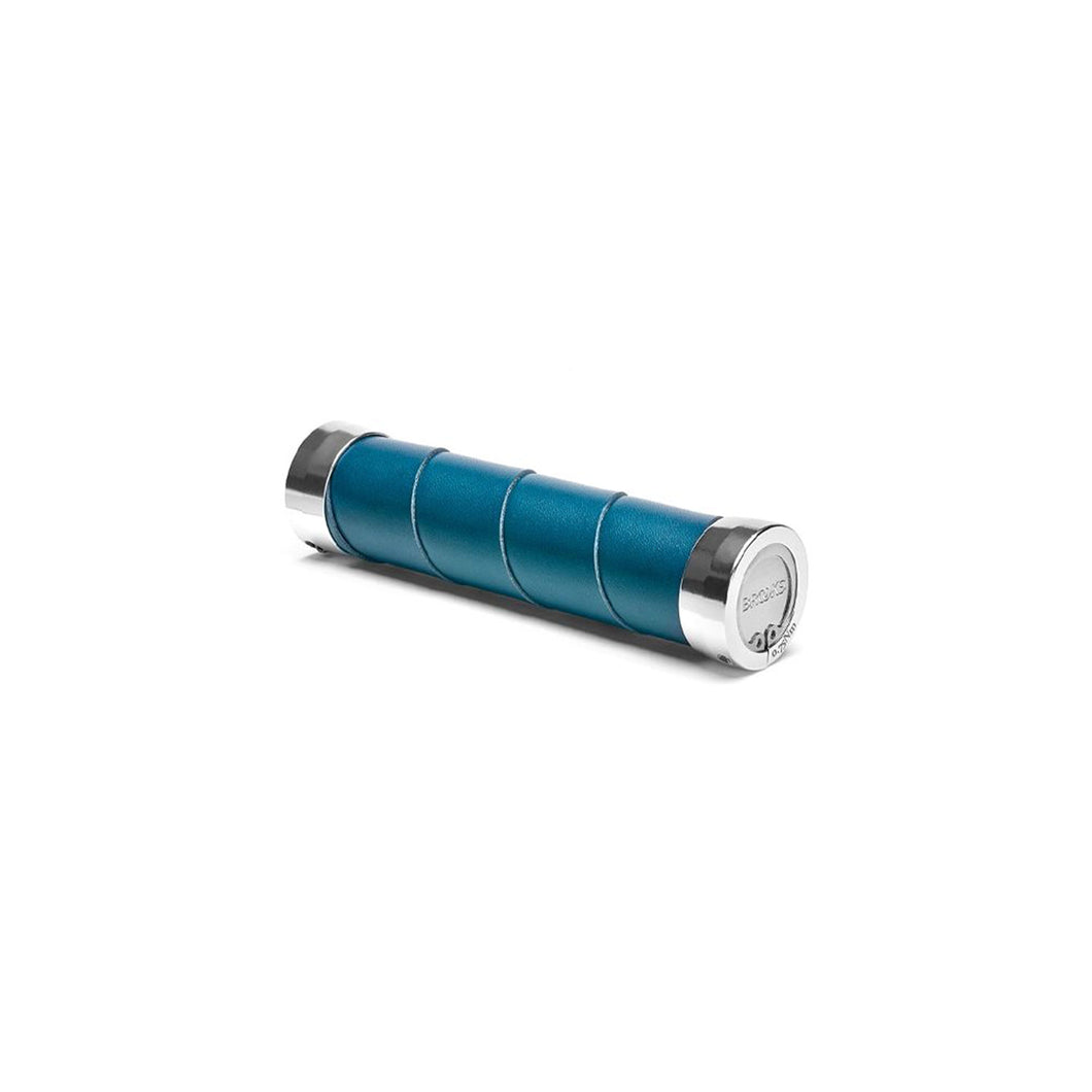 BROOKS SLENDER  LEATHER GRIPS 130/130 TEAL ブルックス レザーグリップ
