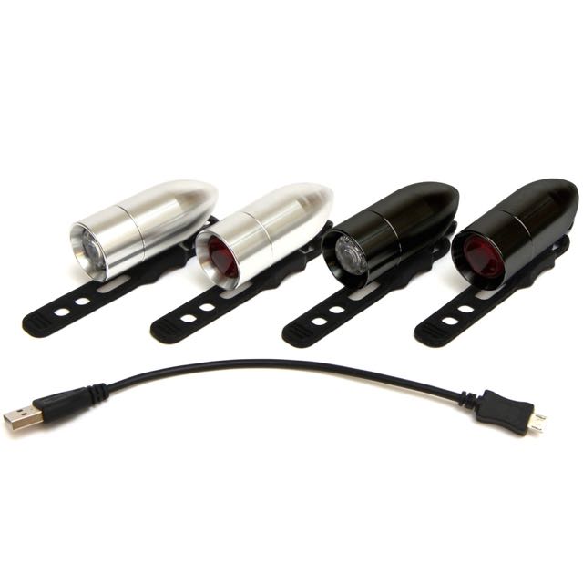 RINDOW Aluminum CNC Machined Bullet Lighting USB LED ライト リンドウ 自転車 ピスト MTB