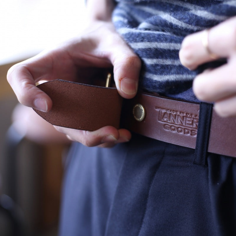 TANNER GOODS レザーベルト ベジタブルタンレザー スタンダードベルト