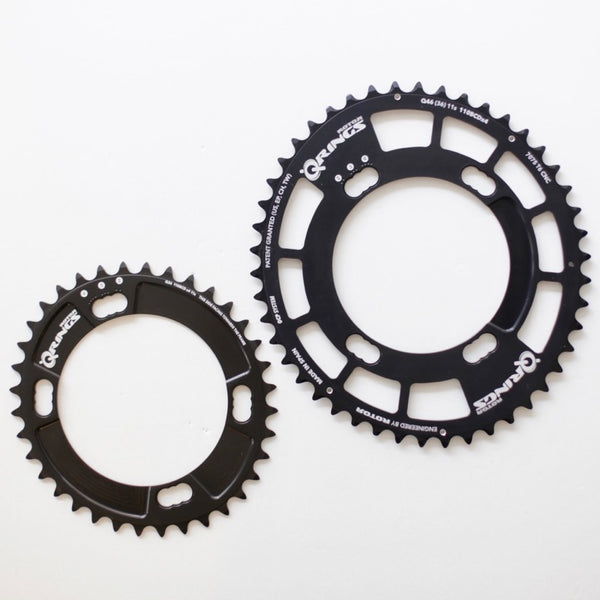ROTOR Q-RINGS 110mm BCD　シマノ4アーム　53-39t 30%off】ROTOR Q-Ring 110 PCD SHIMANO 4ARM 46Tx36Tセット