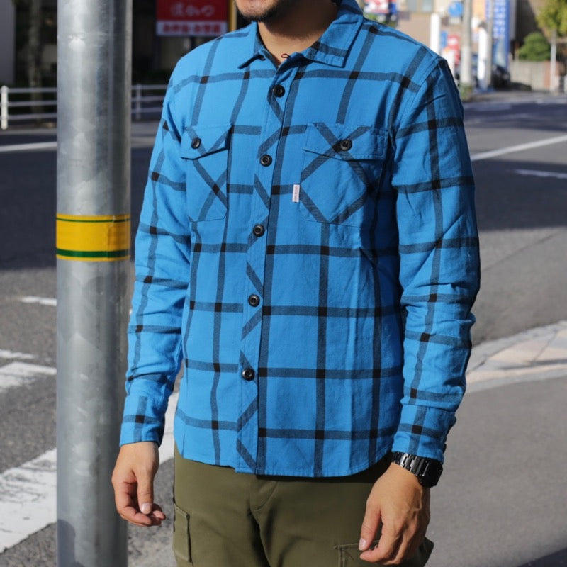 【40%off】TOPO DESIGNS FIELD SHIRT PLAID BLUE フィールドシャツ トポデザイン