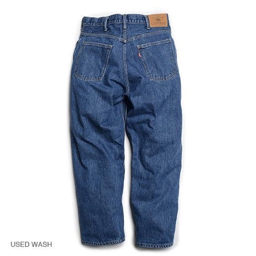 GOWEST LOOSE TAPERED PANT 14oz SELVAGE DENIM (USED WASH) – Grumpy