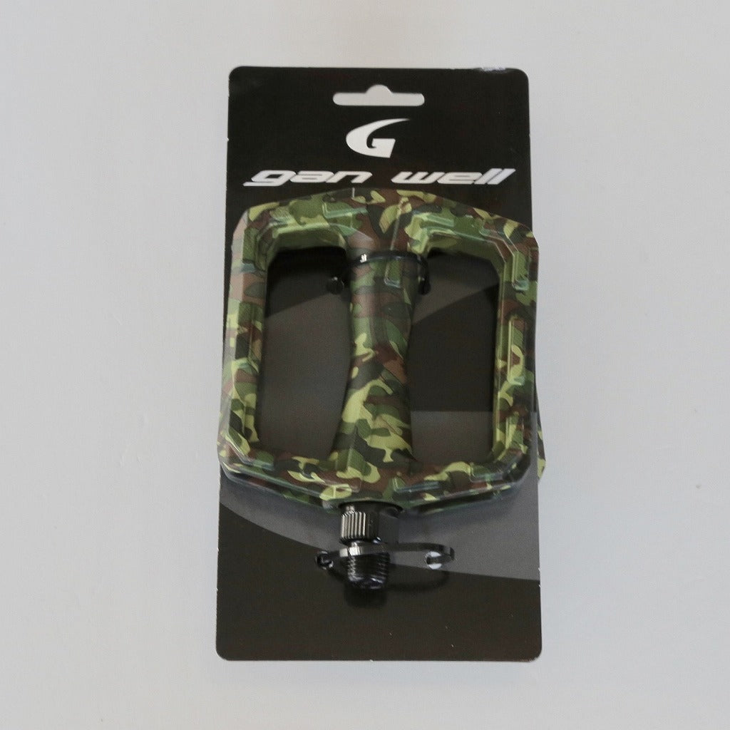 10%off】gan wellフラットペダル 全4色 ガンウェル ピスト 固定ギア 街