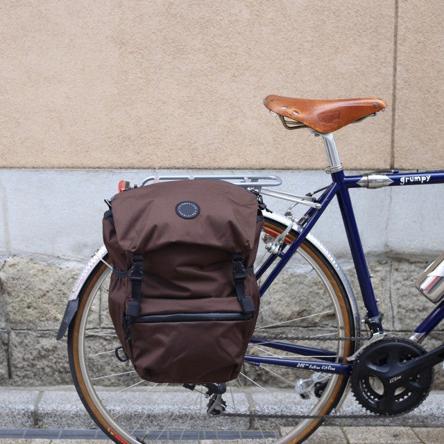 FAIRWEATHER flaptop pannier (brown) 2個（FAIRWEATHER flaptop 