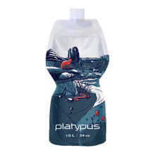 画像をギャラリービューアに読み込む, Platypus ソフトボトル 1.0L キャンプアウトドア畳めるエコ 水筒 軽量 頑丈 コンパクト
